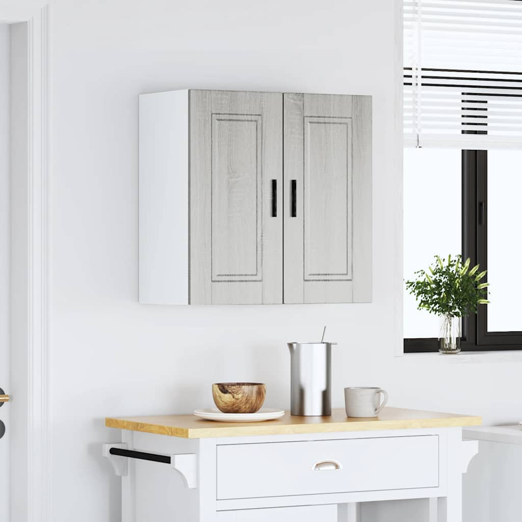 vidaXL Kitchen Wall Cabinet Porto Grey Sonoma Engineered Wood