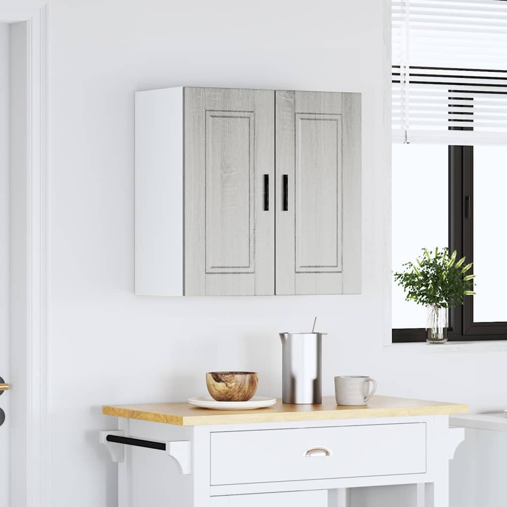Kitchen Wall Cabinet "Porto" Grey Sonoma Engineered Wood