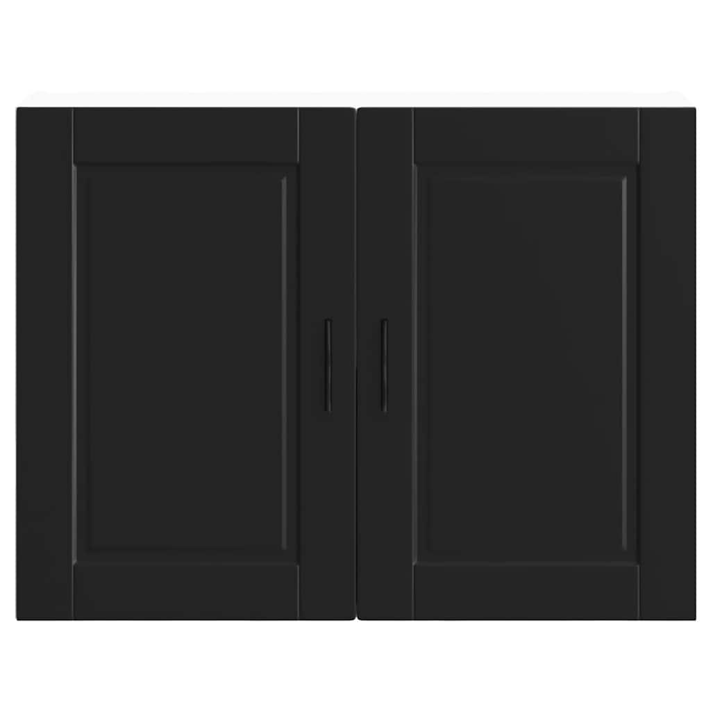 vidaXL Kitchen Wall Cabinet Porto Black Engineered Wood