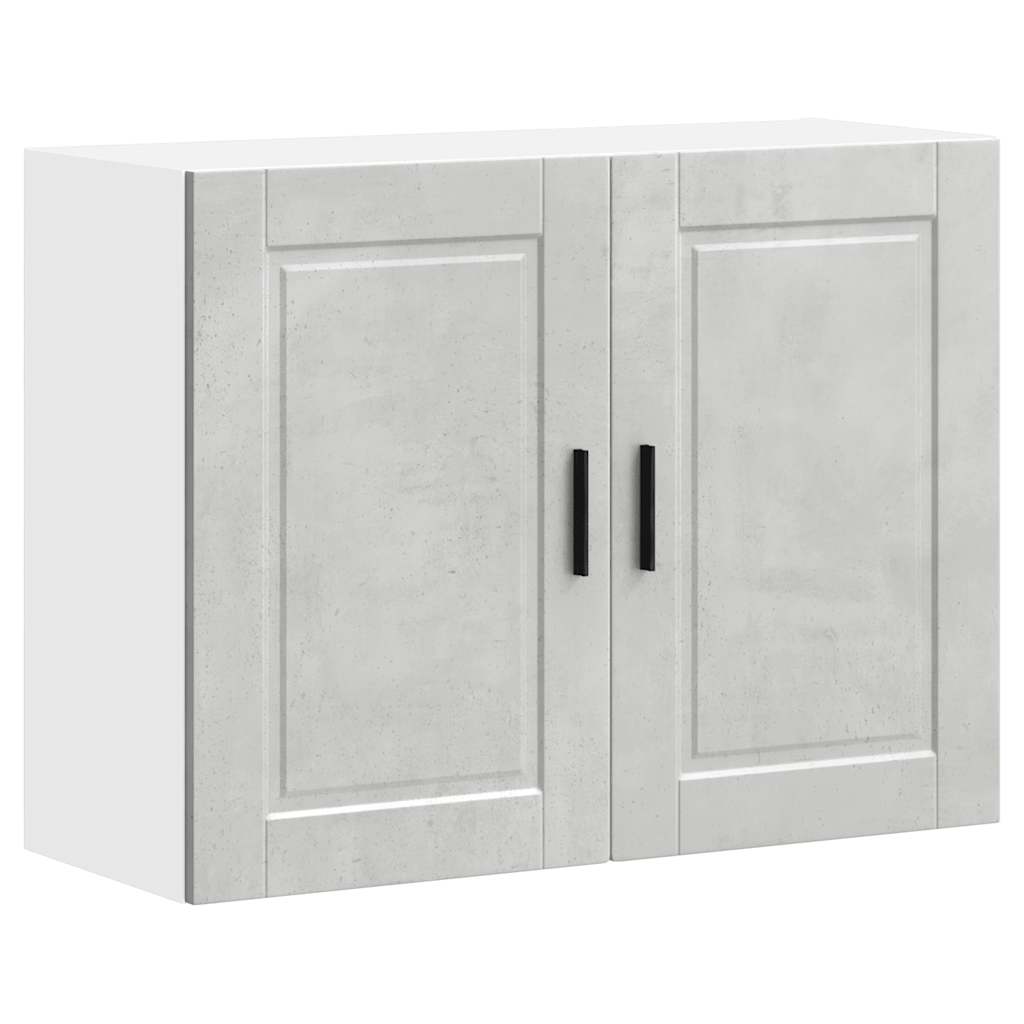 Kitchen Wall Cabinet "Porto" Concrete Grey Engineered Wood
