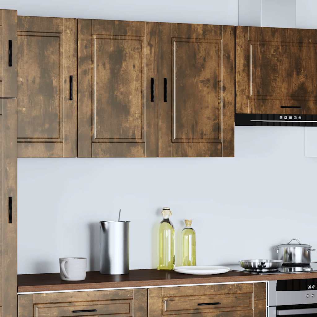 vidaXL Kitchen Wall Cabinet Porto Smoked Oak Engineered Wood