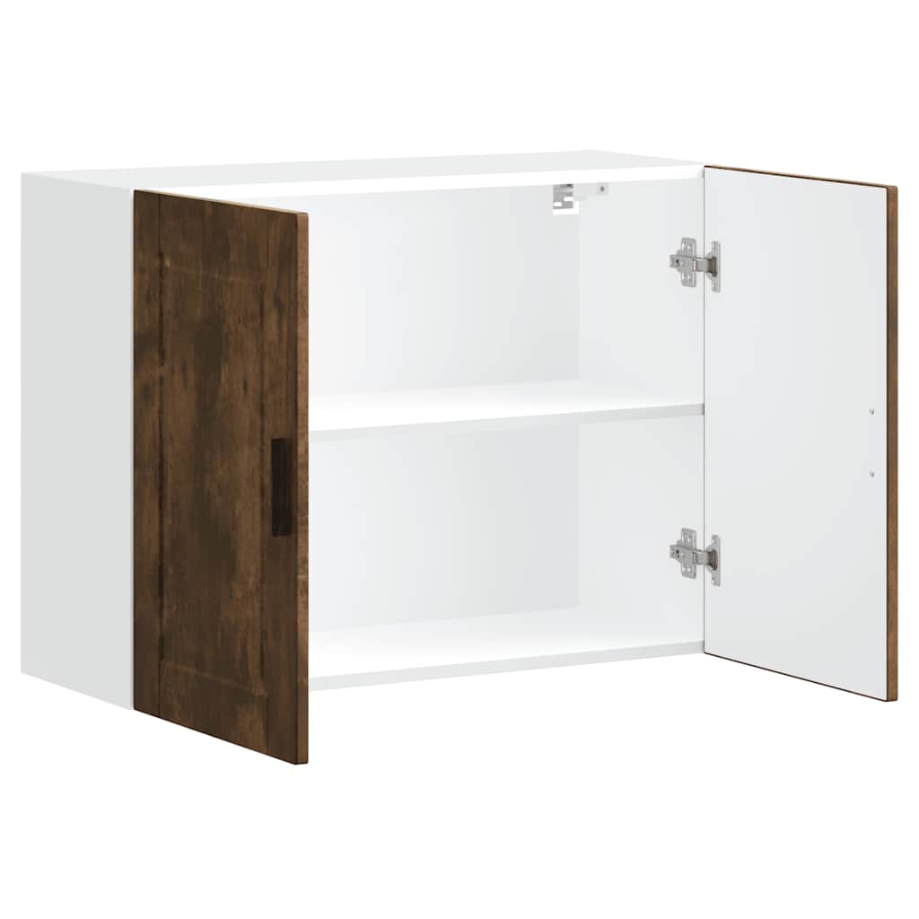 Kitchen Wall Cabinet "Porto" Smoked Oak Engineered Wood
