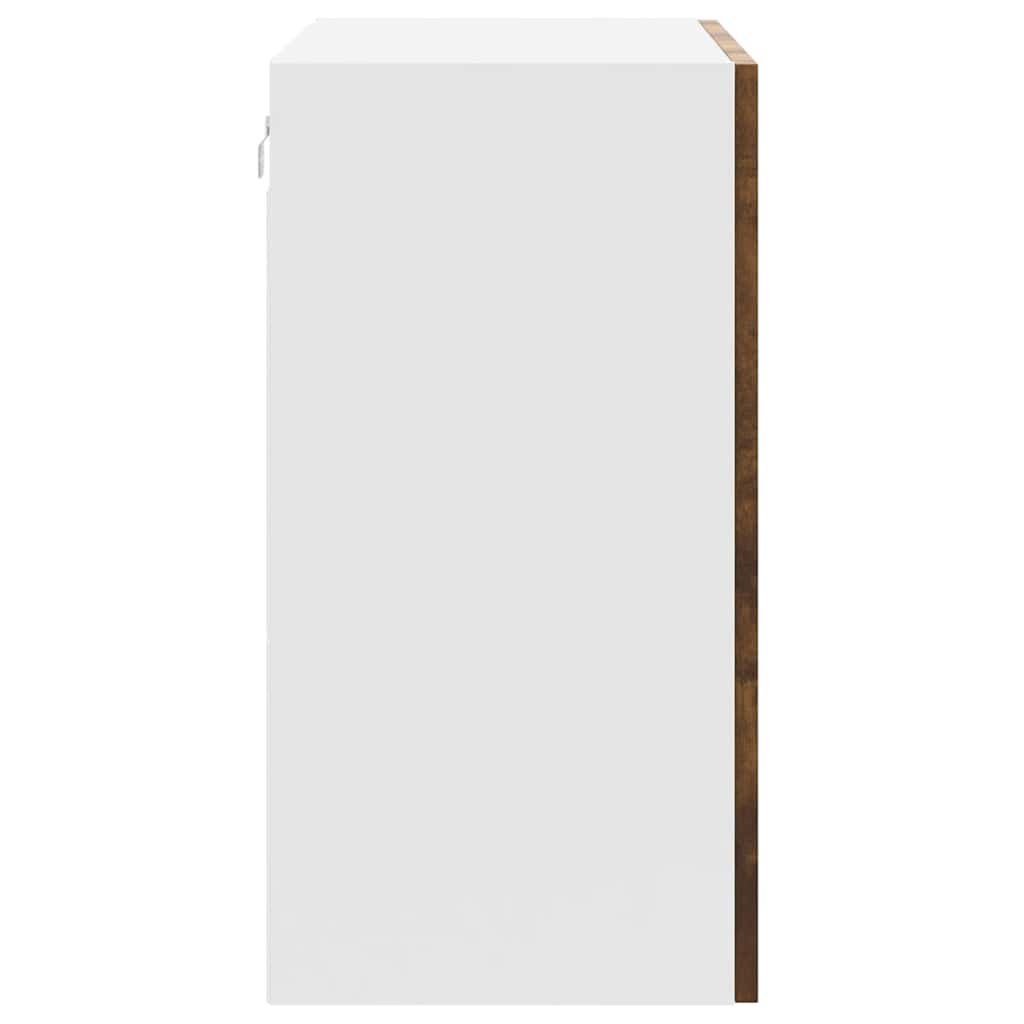 Kitchen Wall Cabinet "Porto" Smoked Oak Engineered Wood