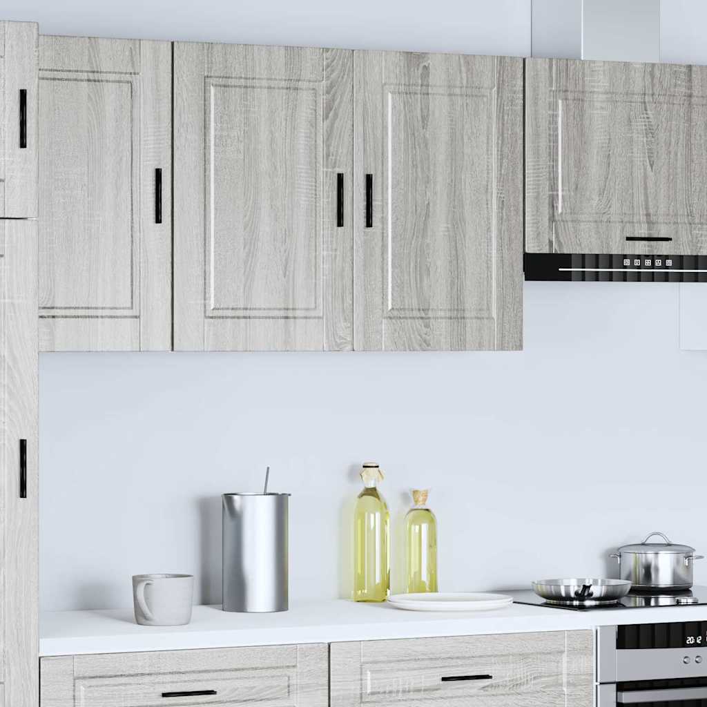 Kitchen Wall Cabinet "Porto" Grey Sonoma Engineered Wood