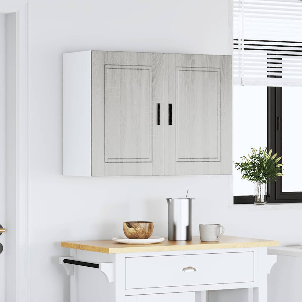 Kitchen Wall Cabinet "Porto" Grey Sonoma Engineered Wood