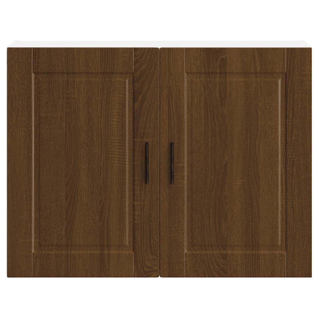 Kitchen Wall Cabinet "Porto" Brown Oak Engineered Wood
