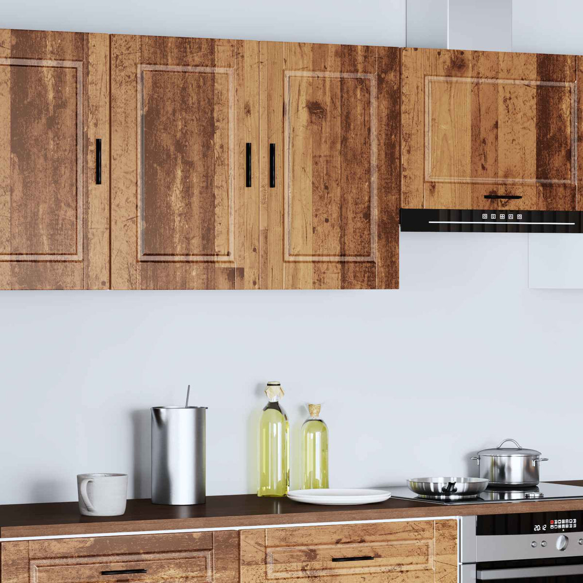 Kitchen Wall Cabinet "Porto" Old Wood Engineered Wood