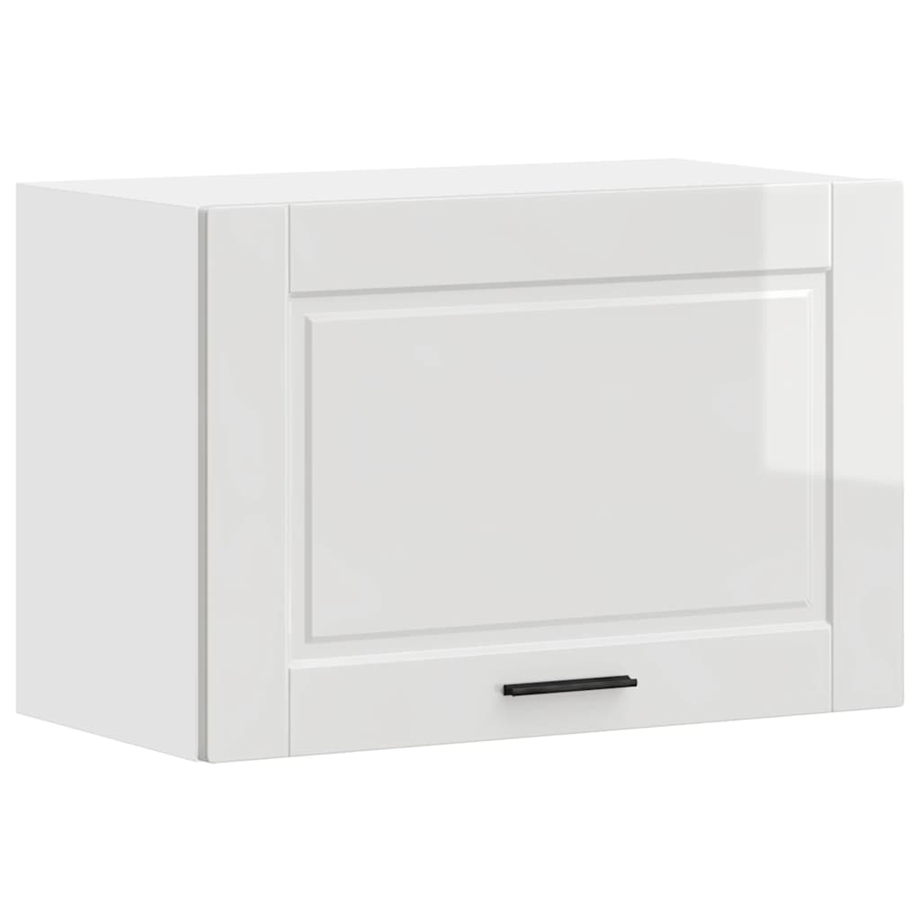 Kitchen Wall Cabinet Porto High Gloss White Engineered Wood