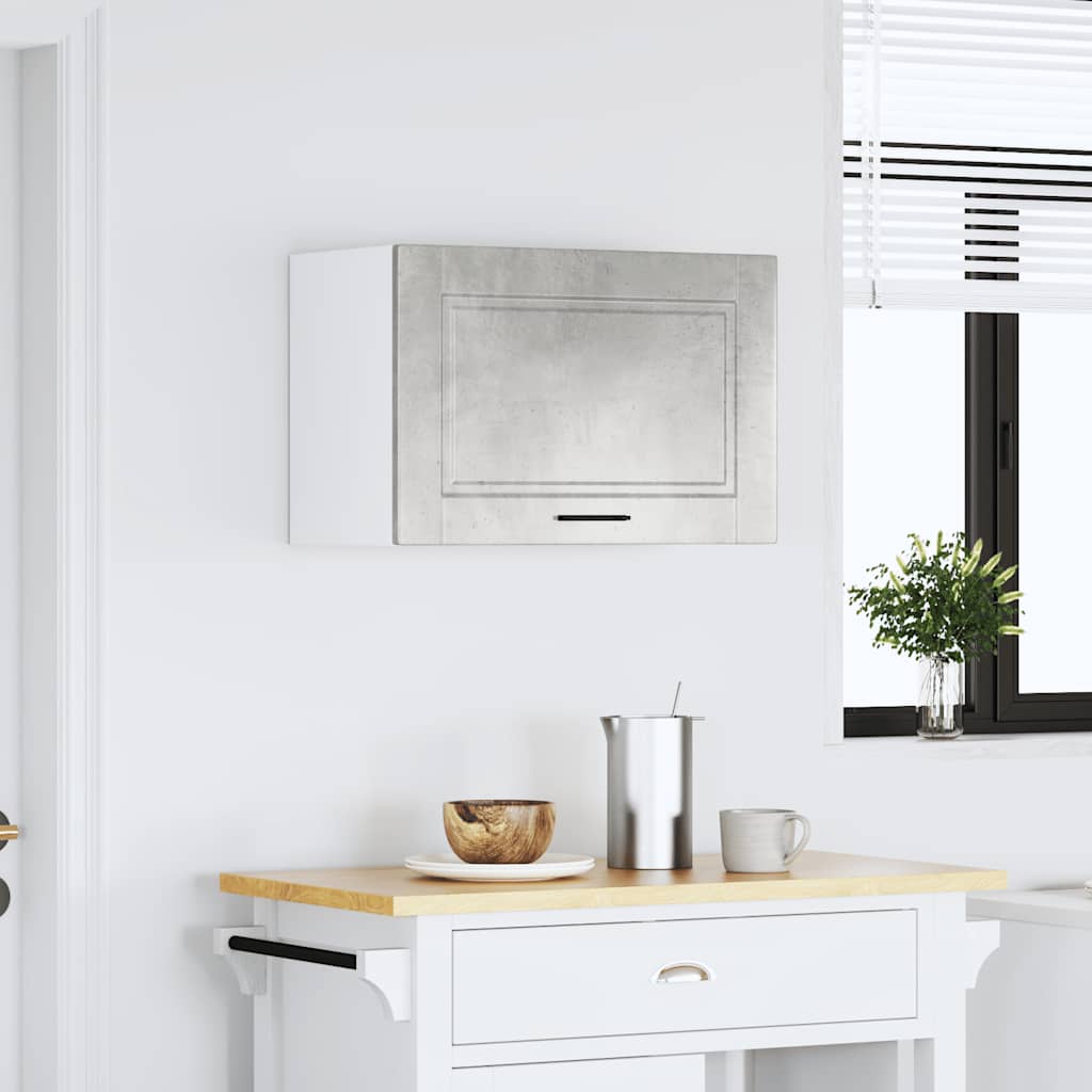 Kitchen Wall Cabinet "Porto" Concrete Grey Engineered Wood