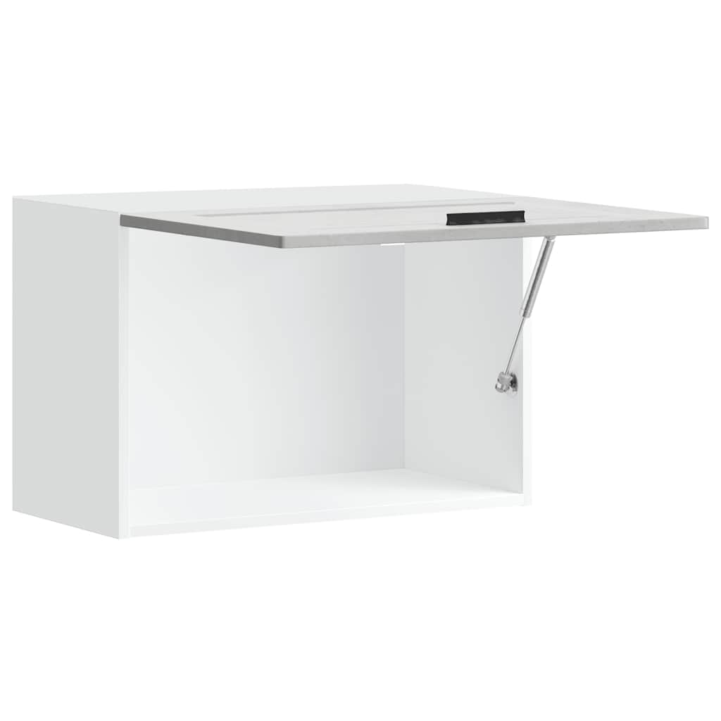 Kitchen Wall Cabinet "Porto" Concrete Grey Engineered Wood