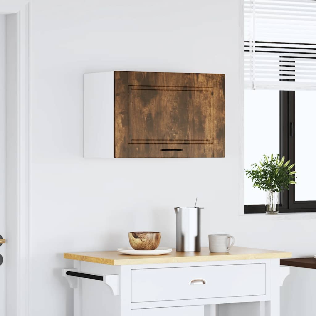 Kitchen Wall Cabinet "Porto" Smoked Oak Engineered Wood