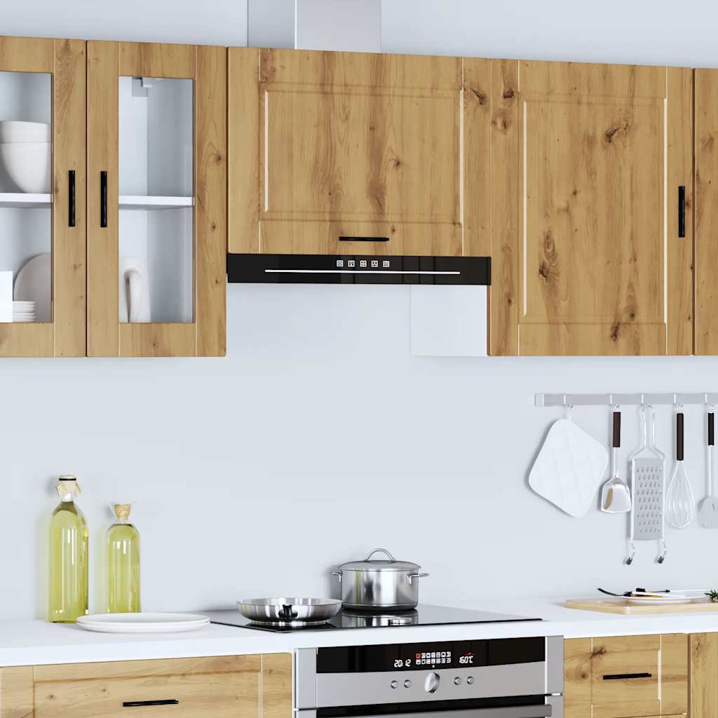 Kitchen Wall Cabinet "Porto" Artisan Oak Engineered Wood