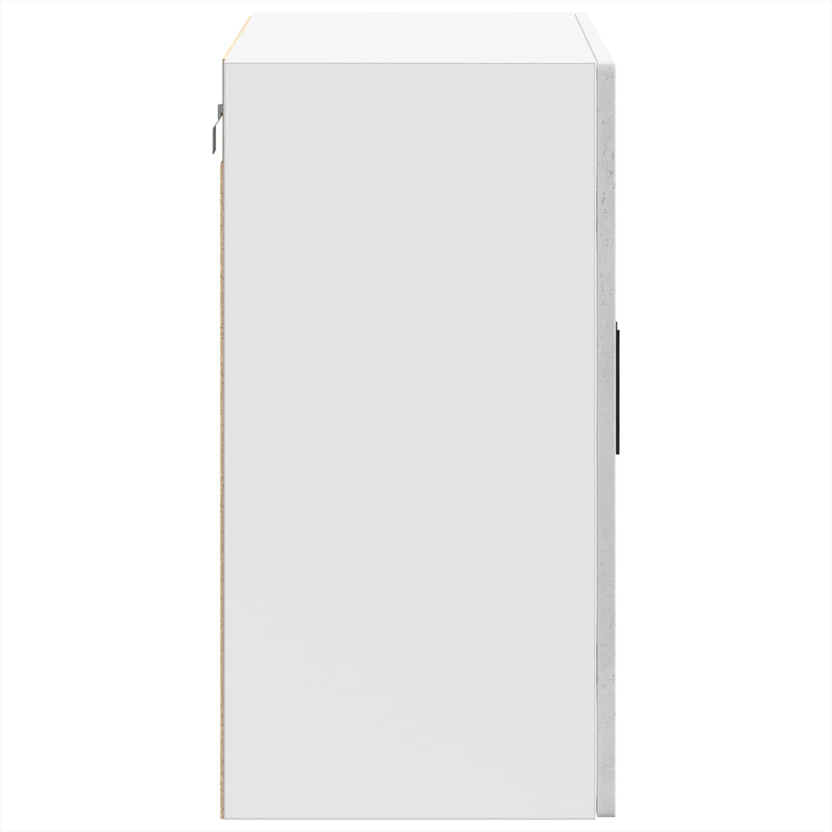 Kitchen Wall Cabinet with Glass Door "Porto" Concrete Grey