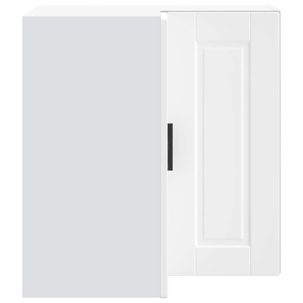 Kitchen Wall Corner Cabinet "Porto" White Engineered Wood