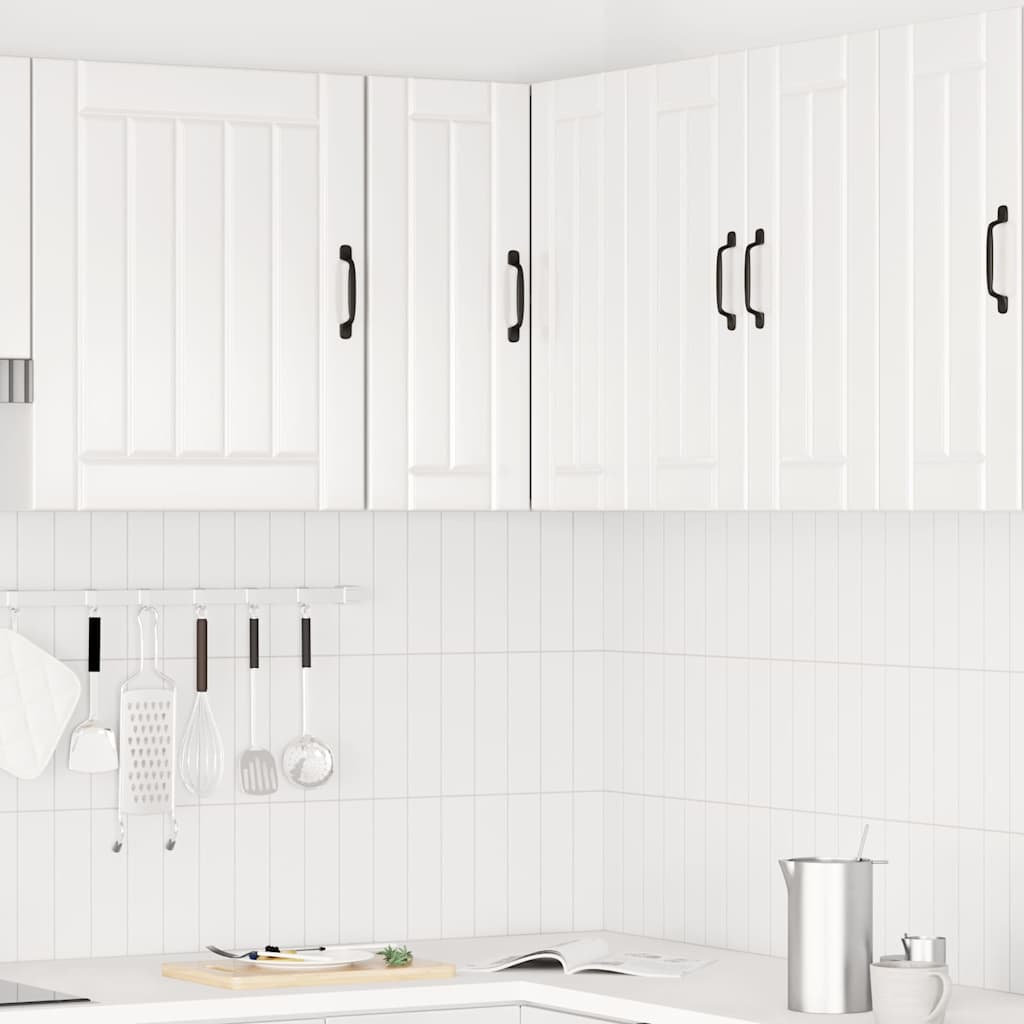Kitchen Wall Corner Cabinet Porto High Gloss White Engineered Wood