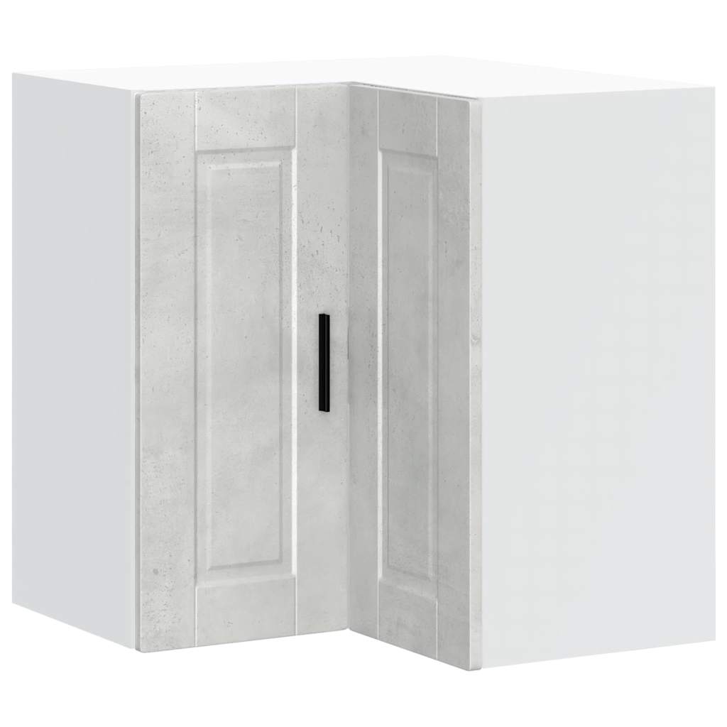 Kitchen Wall Corner Cabinet "Porto" Concrete Grey Engineered Wood