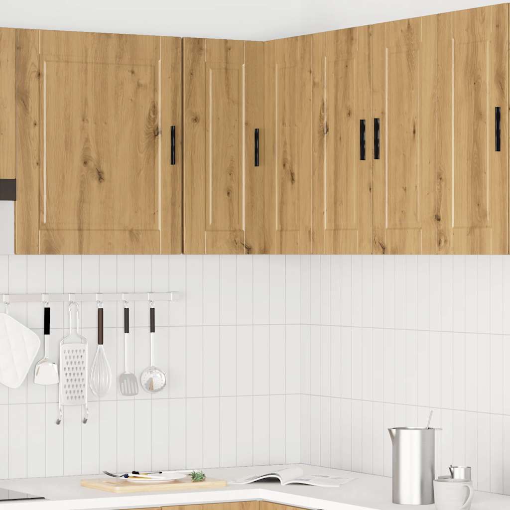 vidaXL Kitchen Wall Corner Cabinet "Porto" Artisan Oak Engineered Wood