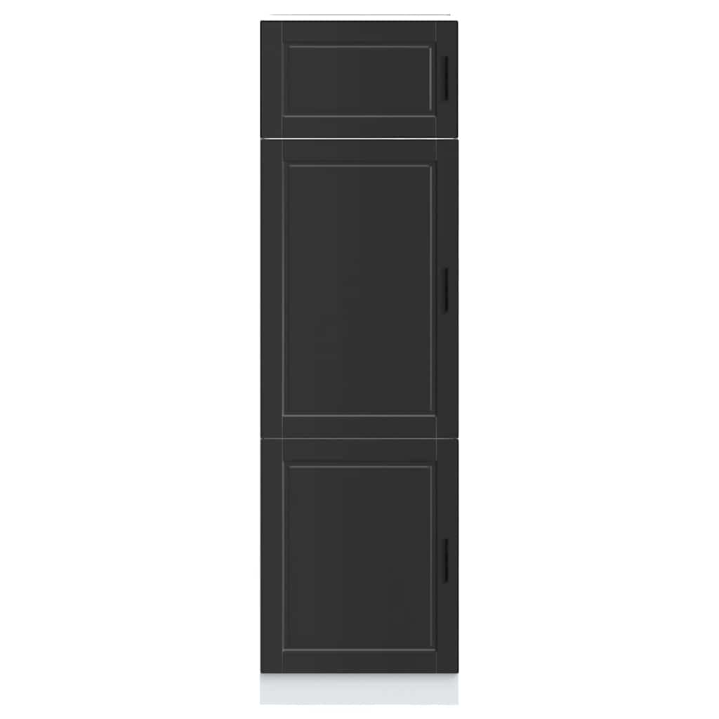 vidaXL Kitchen Cupboard "Porto" Black Engineered Wood