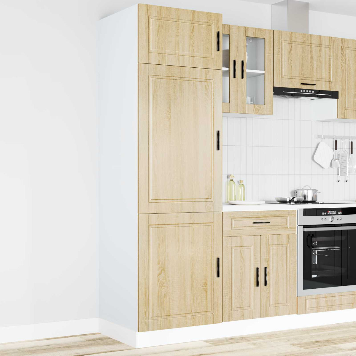 Kitchen Cupboard "Porto" Sonoma Oak Engineered Wood