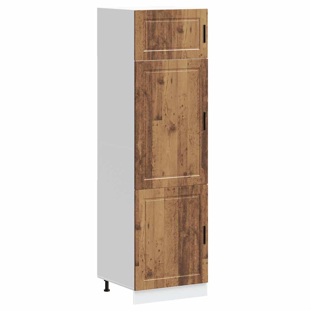 Kitchen Cupboard "Porto" Old Wood Engineered Wood