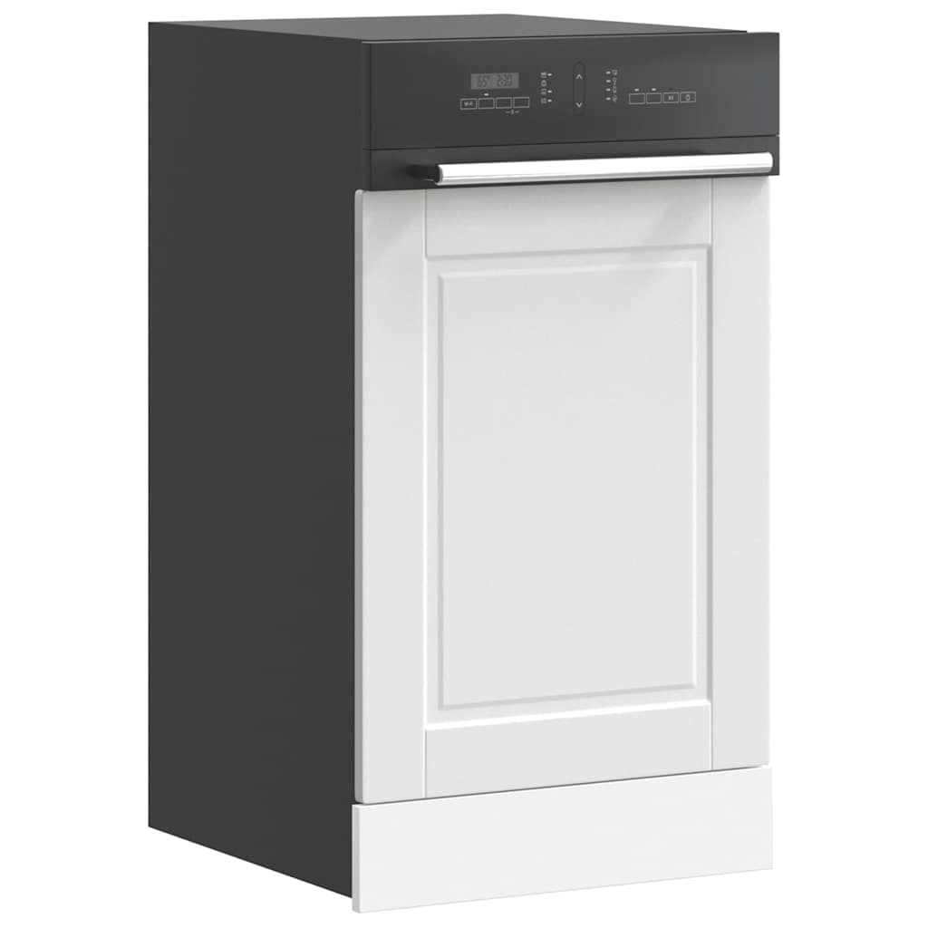 Dishwasher Panel "Porto" White 45x1,5x57 cm Engineered Wood