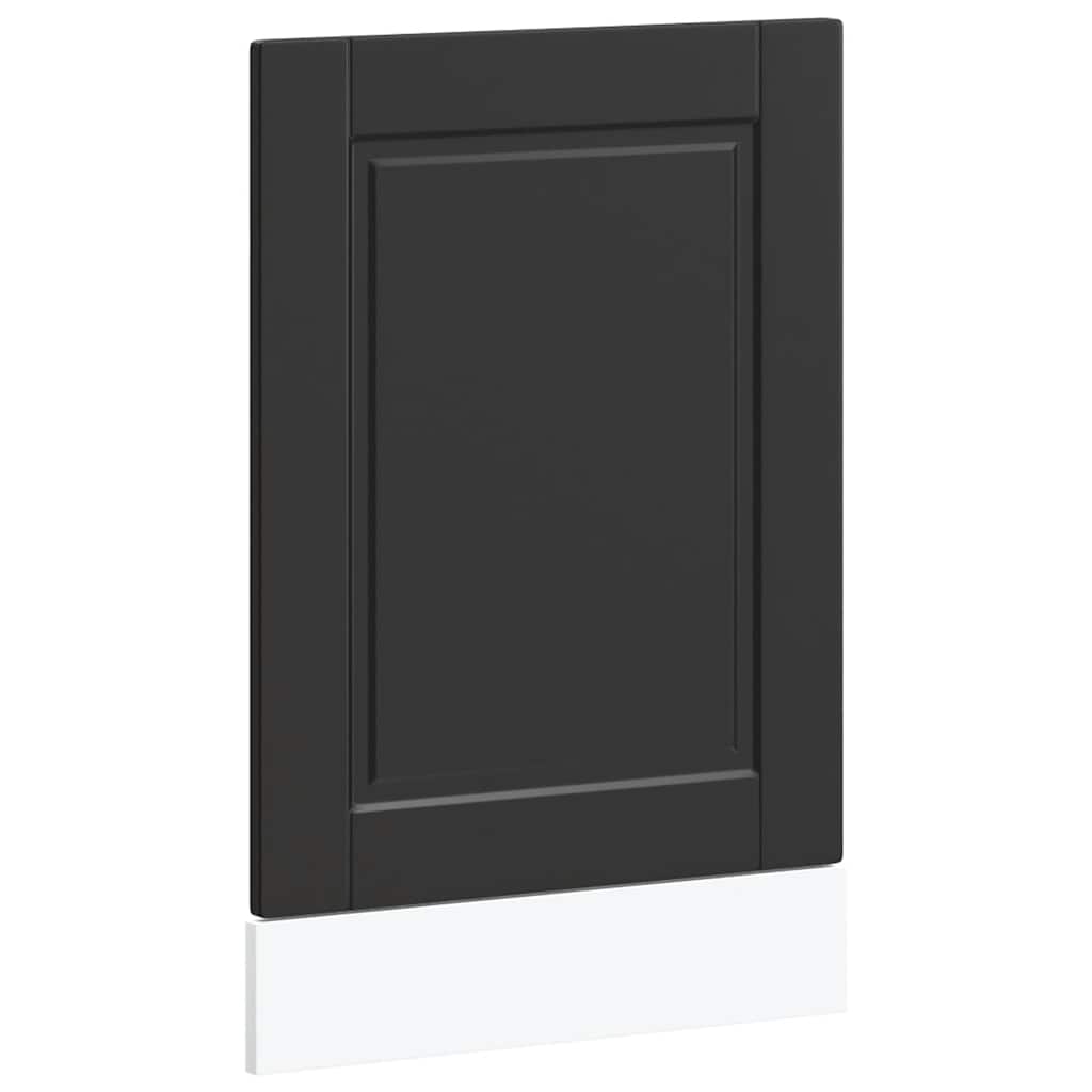 Dishwasher Panel "Porto" Black 45x1,5x57 cm Engineered Wood