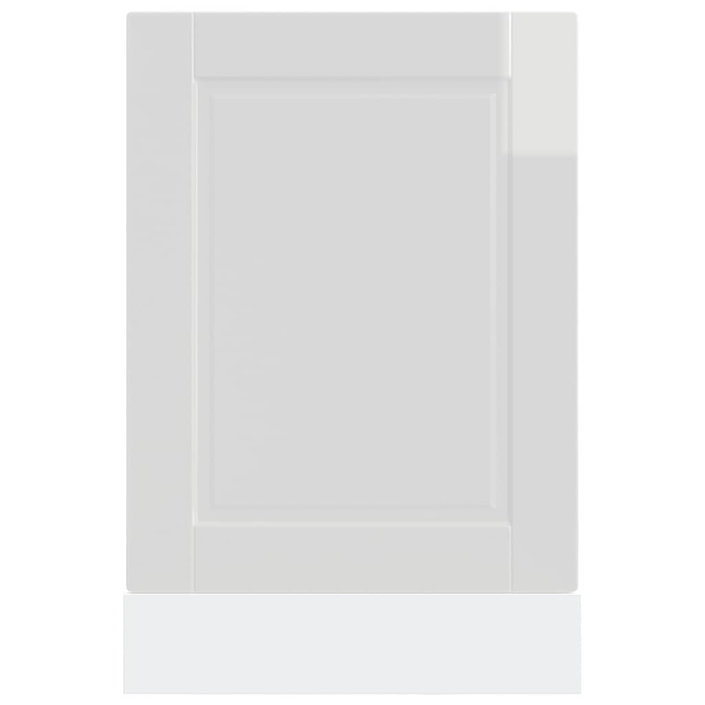 Dishwasher Panel "Porto" High Gloss White 45x1.5x57 cm