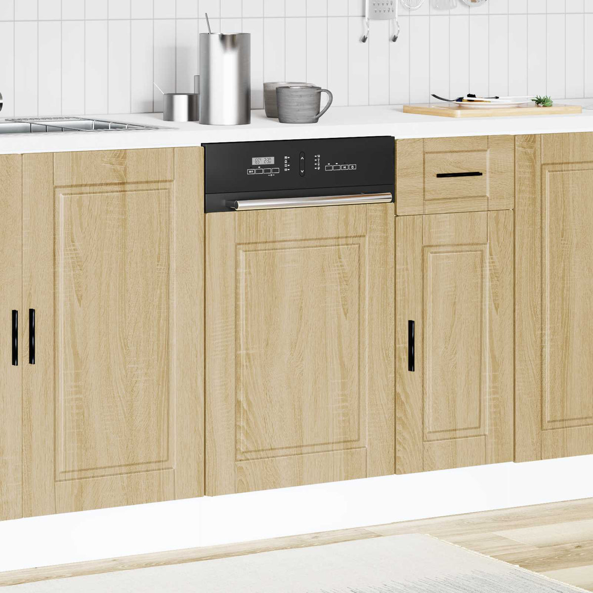 Dishwasher Panel "Porto" Sonoma Oak 45x1,5x57 cm Engineered Wood
