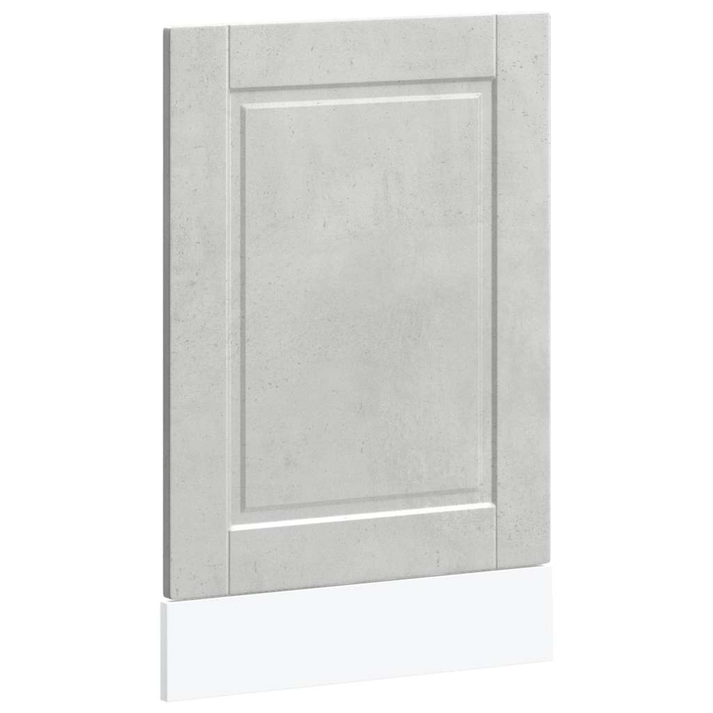 Dishwasher Panel Porto Concrete Grey 45x1,5x57 cm Engineered Wood