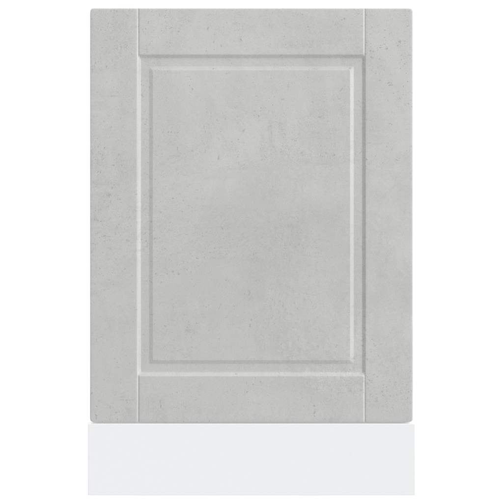 Dishwasher Panel Porto Concrete Grey 45x1,5x57 cm Engineered Wood