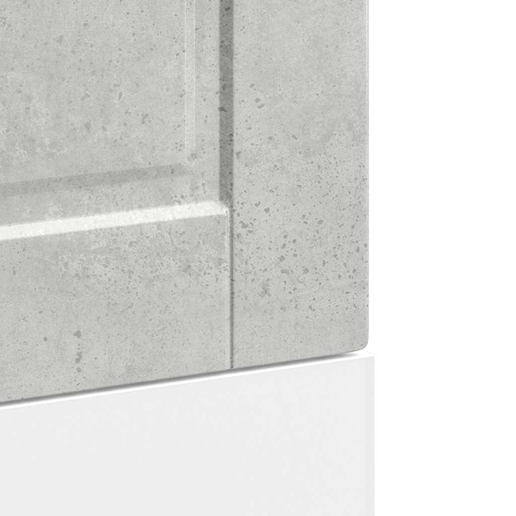 Dishwasher Panel Porto Concrete Grey 45x1,5x57 cm Engineered Wood