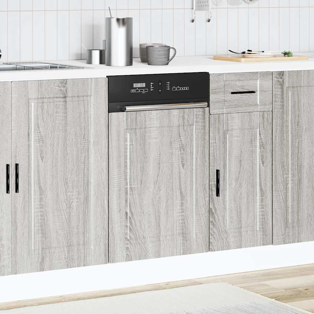 Dishwasher Panel Porto Grey Sonoma 45x1,5x57 cm Engineered Wood