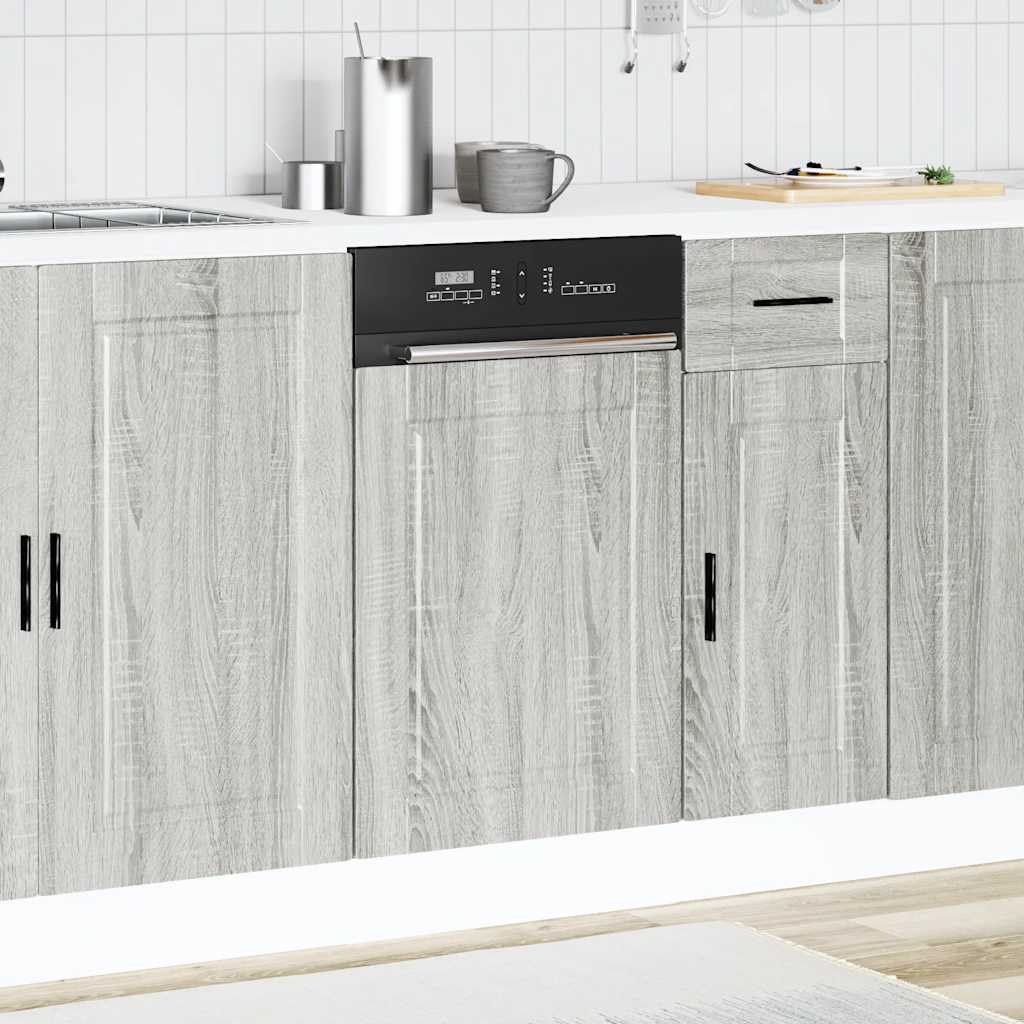 Dishwasher Panel "Porto" Grey Sonoma 45x1,5x57 cm Engineered Wood