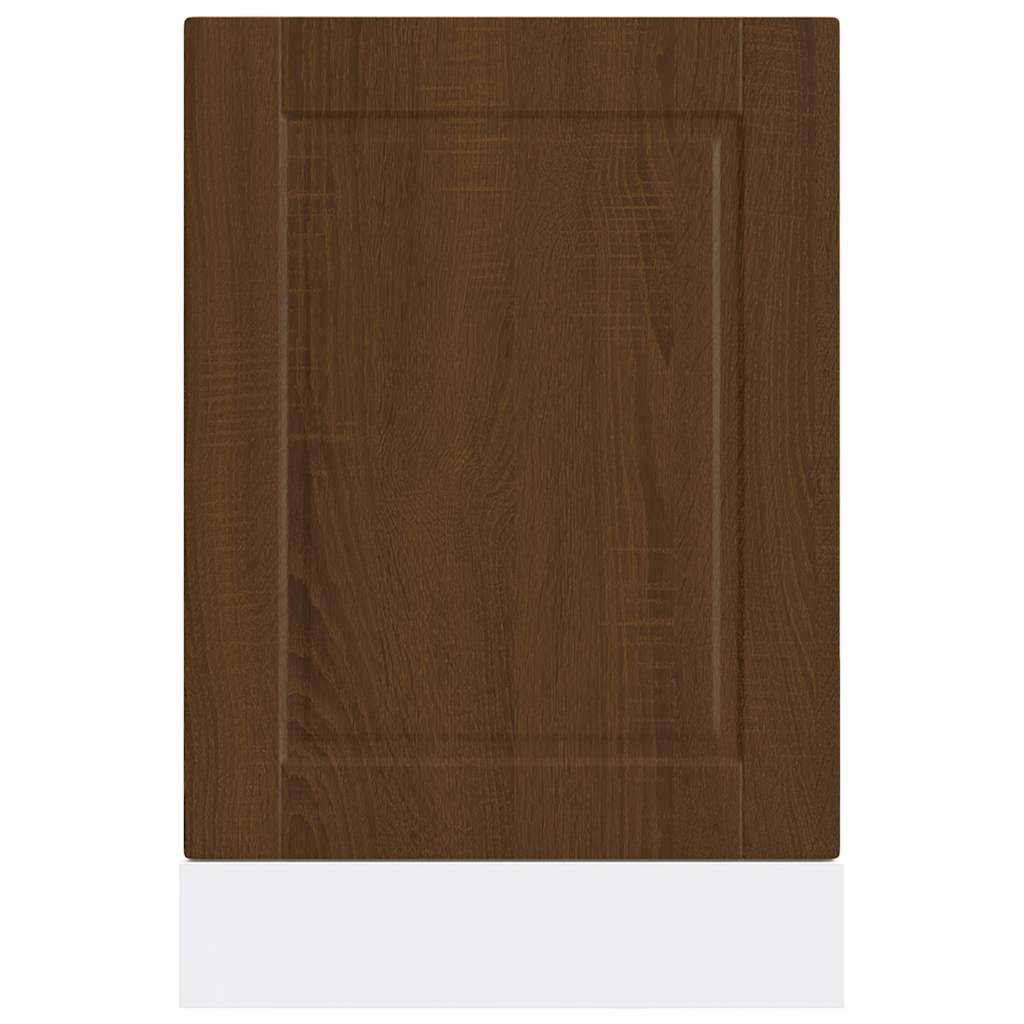 Dishwasher Panel Porto Brown Oak 45x1,5x57 cm Engineered Wood
