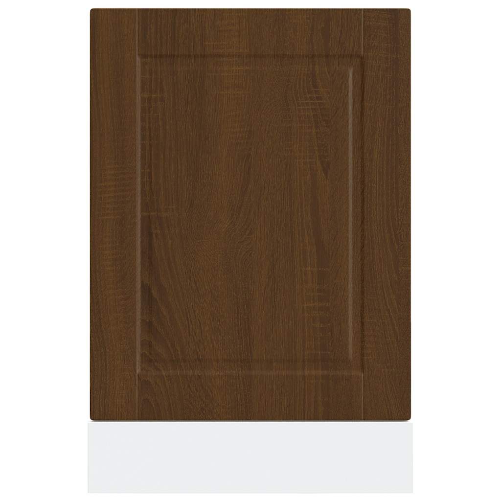 Dishwasher Panel "Porto" Brown Oak 45x1,5x57 cm Engineered Wood