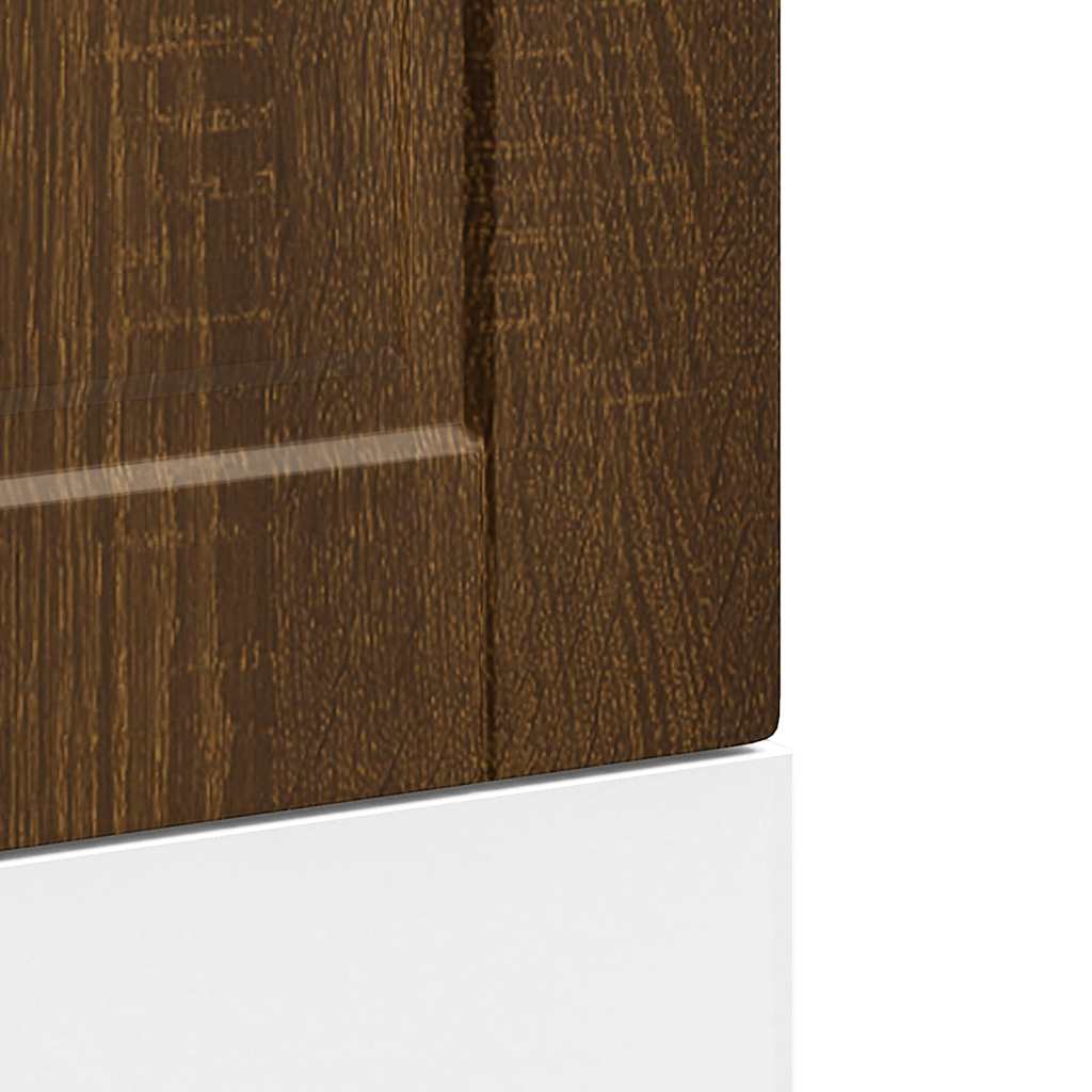 Dishwasher Panel Porto Brown Oak 45x1,5x57 cm Engineered Wood