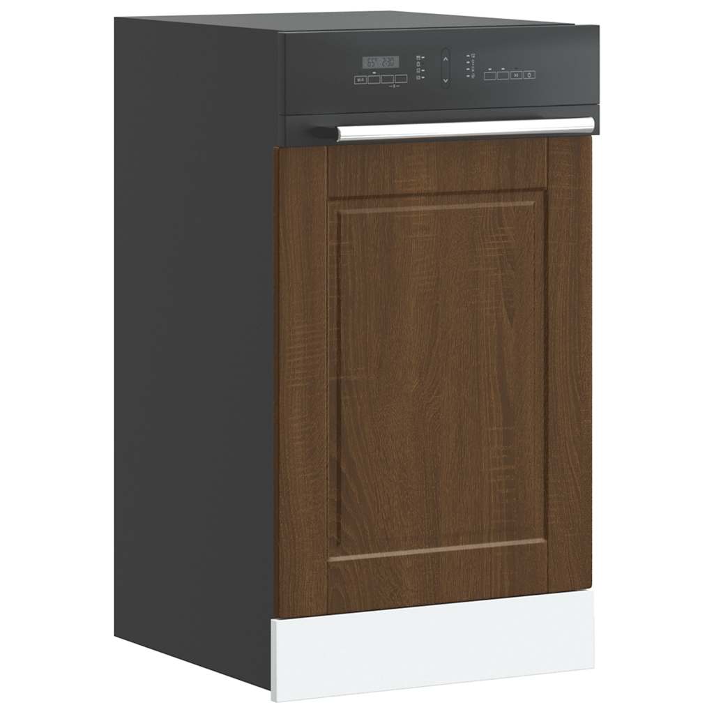 Dishwasher Panel Porto Brown Oak 45x1,5x57 cm Engineered Wood