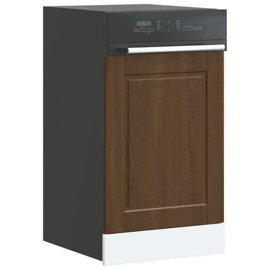 Dishwasher Panel Porto Brown Oak 45x1,5x57 cm Engineered Wood