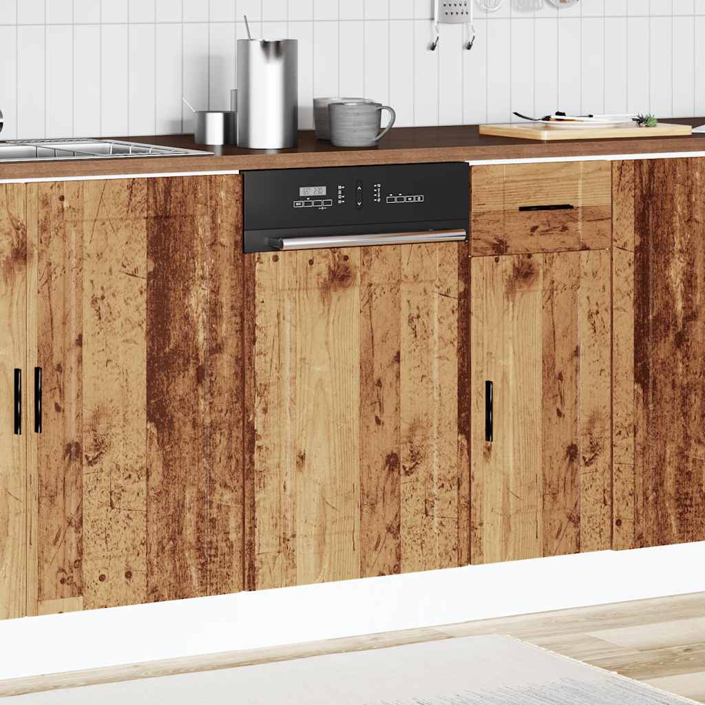 Dishwasher Panel Porto Old Wood 45x1,5x57 cm Engineered Wood