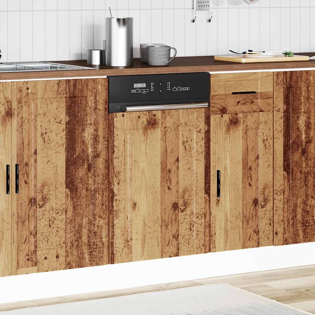 Dishwasher Panel "Porto" Old Wood 45x1,5x57 cm Engineered Wood