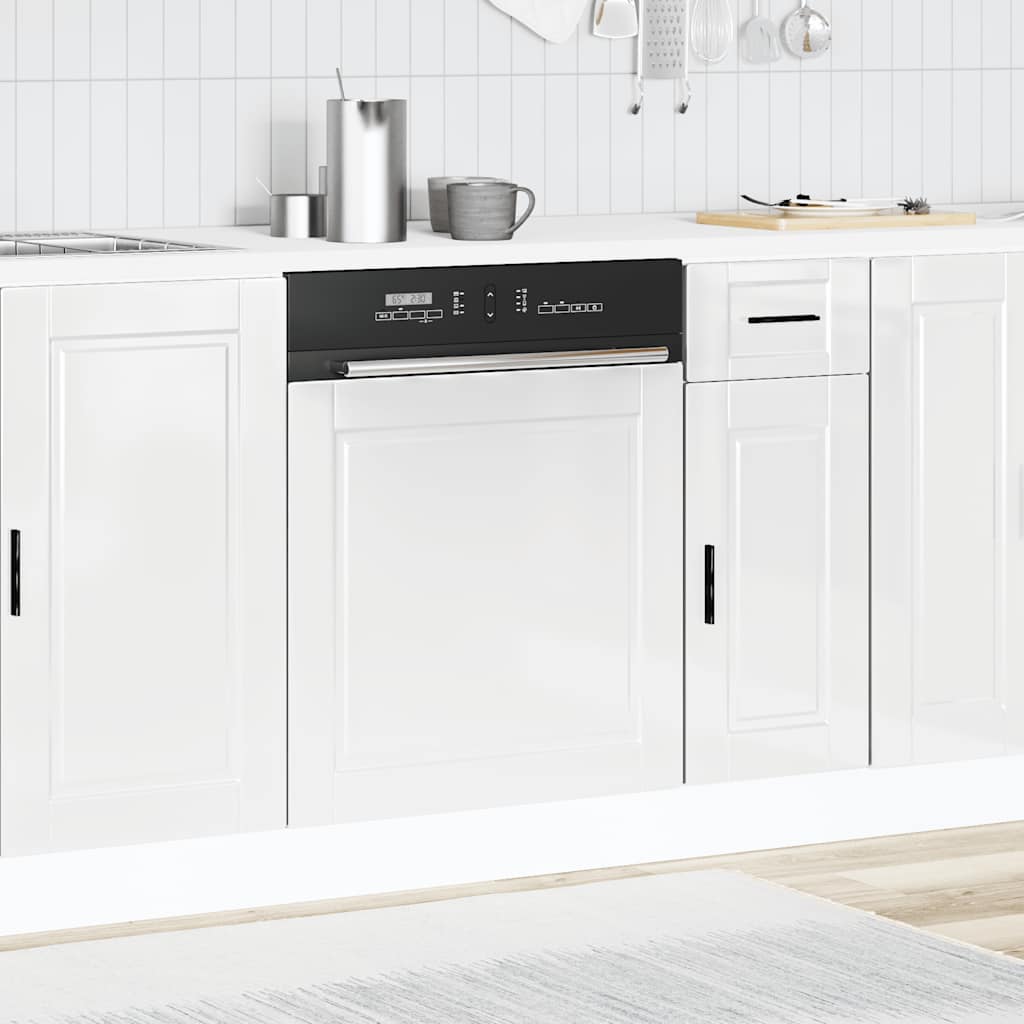 Dishwasher Panel Porto High Gloss White 60x1.5x57 cm Engineered Wood