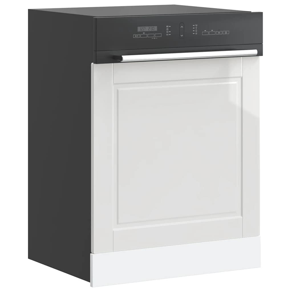 Dishwasher Panel Porto High Gloss White 60x1.5x57 cm Engineered Wood