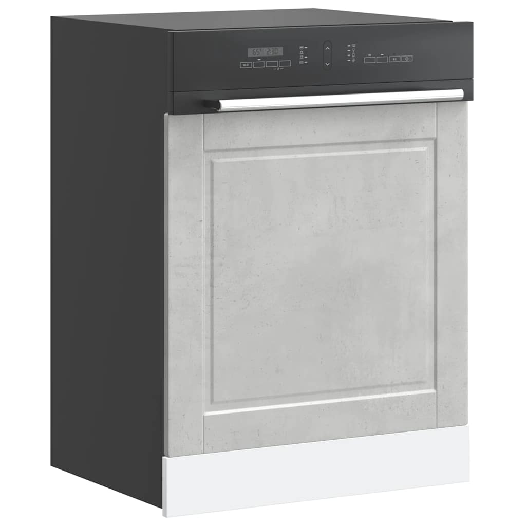 Dishwasher Panel "Porto" Concrete Grey 60x1.5x57 cm
