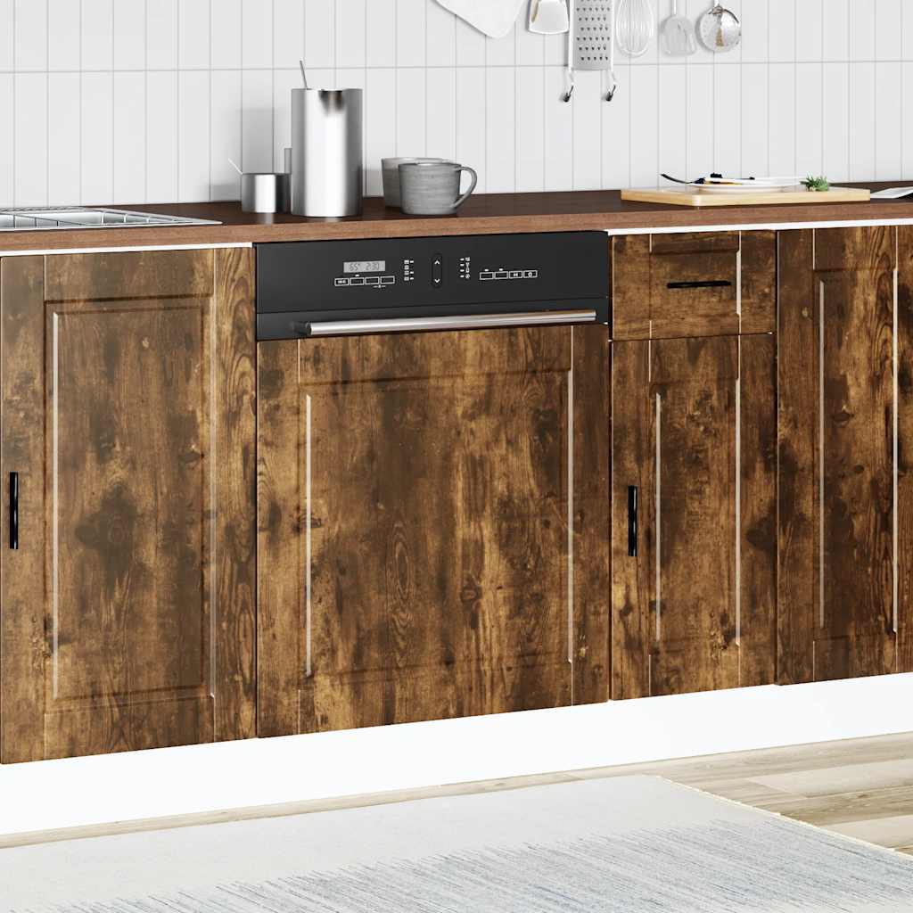 Dishwasher Panel Porto Smoked Oak 60x1.5x57 cm Engineered Wood