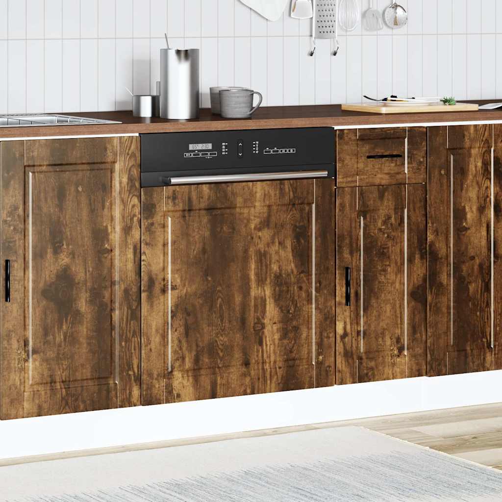 Dishwasher Panel "Porto" Smoked Oak 60x1,5x57 cm Engineered Wood