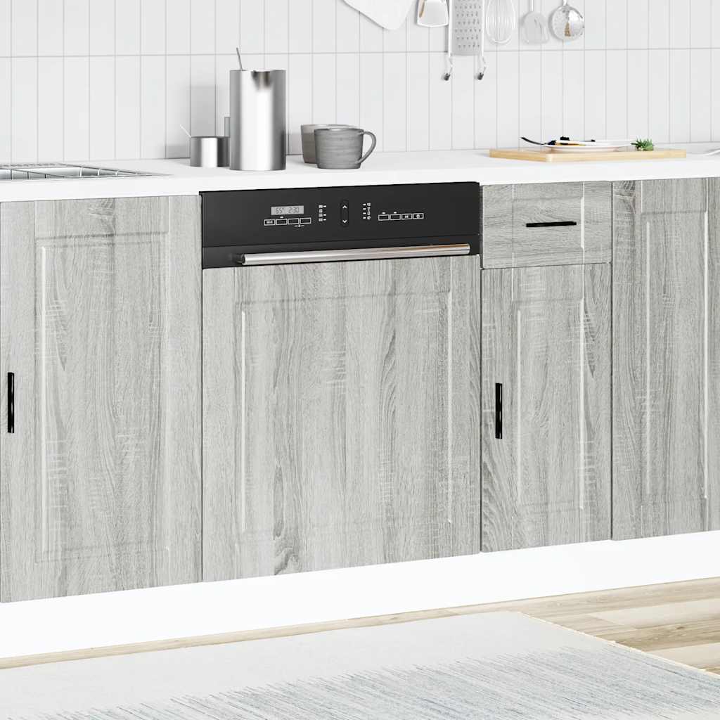 Dishwasher Panel "Porto" Grey Sonoma 60x1,5x57 cm Engineered Wood