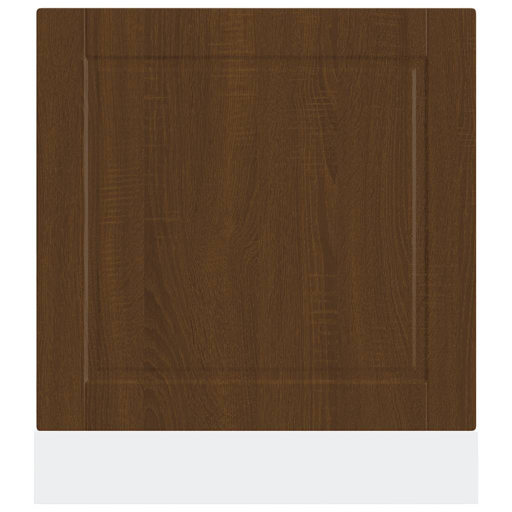 Dishwasher Panel Porto Brown Oak 60x1.5x57 cm Engineered Wood