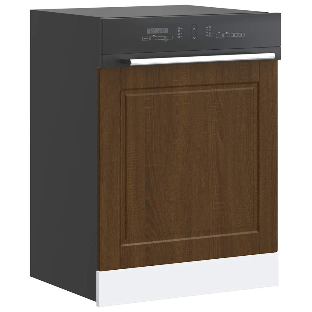 Dishwasher Panel Porto Brown Oak 60x1.5x57 cm Engineered Wood