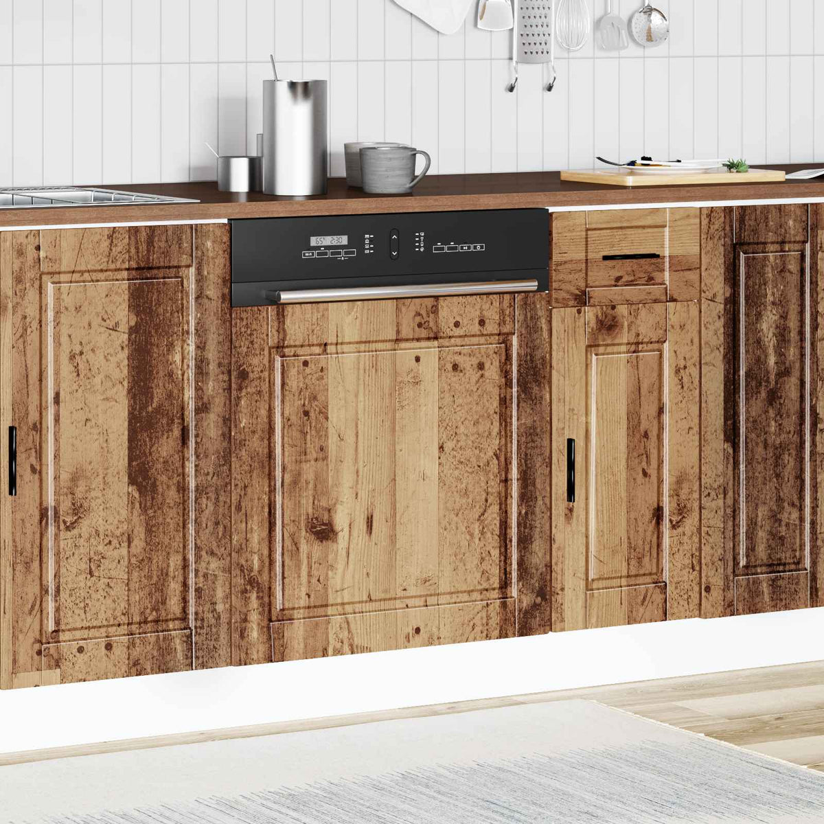Dishwasher Panel "Porto" Old Wood 60x1,5x57 cm Engineered Wood