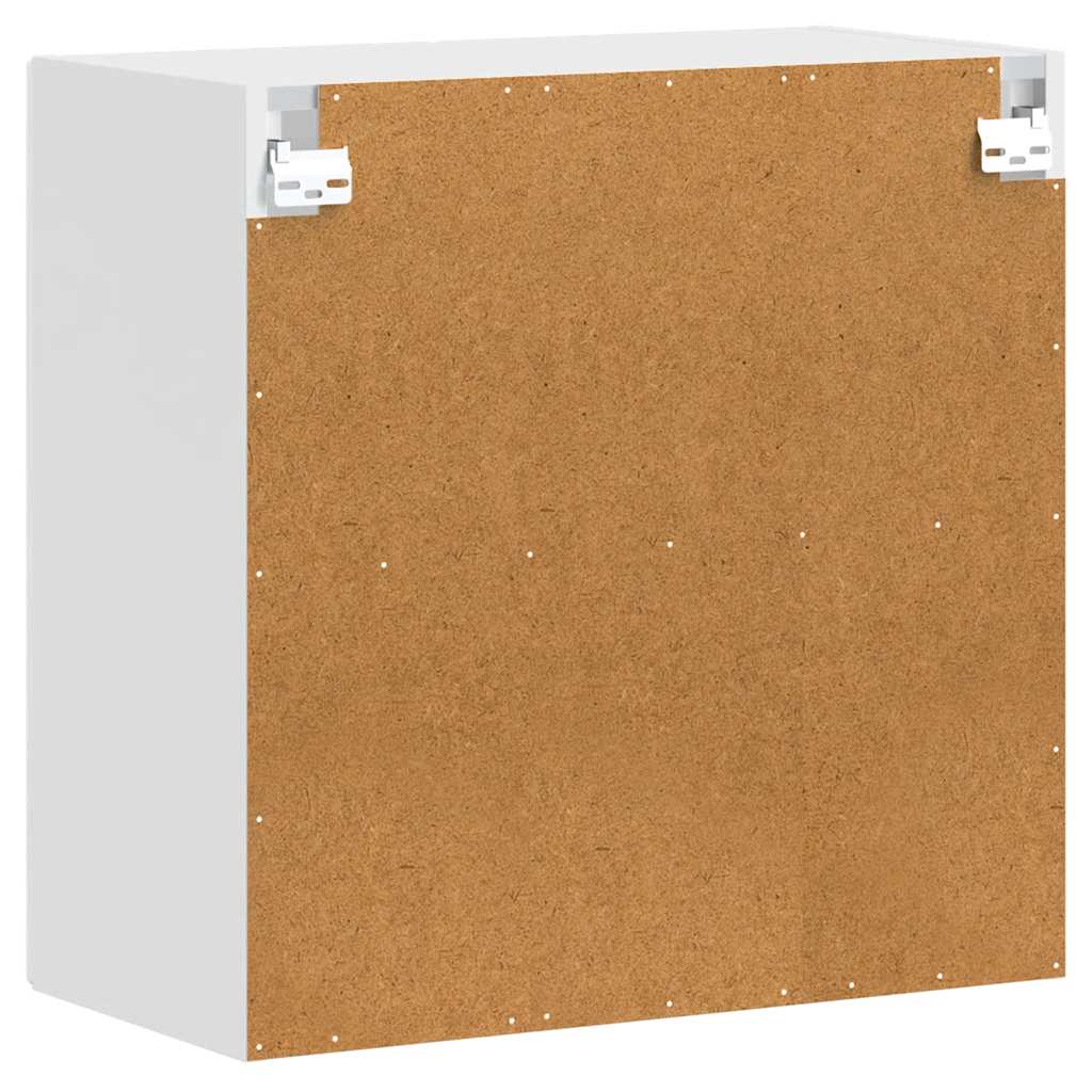 Kitchen Wall Cabinet with Glass Door Porto High Gloss White